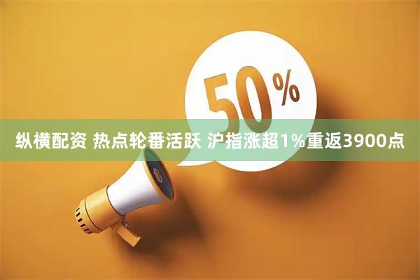 纵横配资 热点轮番活跃 沪指涨超1%重返3900点