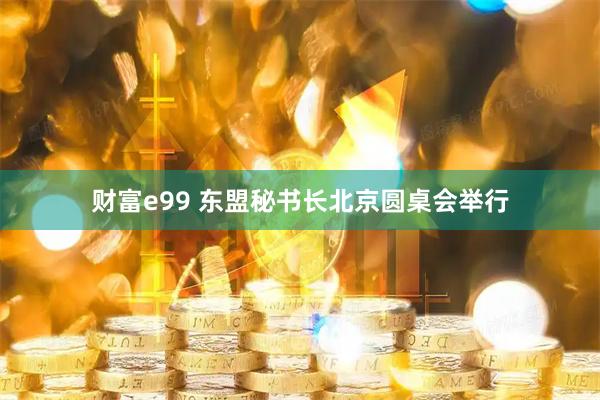 财富e99 东盟秘书长北京圆桌会举行