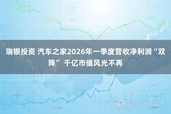 瑞银投资 汽车之家2026年一季度营收净利润“双降” 千亿市值风光不再